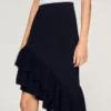 Asymmetrische gebreide rok Asymmetrische gebreide rok