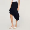 Asymmetrische gebreide rok Asymmetrische gebreide rok