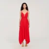 Asymmetrische maxi-jurk Asymmetrische maxi-jurk
