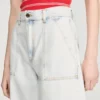 Bermudashort van gewassen jeans