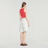 Bermudashort van gewassen jeans