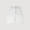 Bermudashort van gewassen jeans