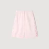 Bermudashort van jacquard met bloemenprint Bermudashort van jacquard met bloemenprint