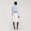 Bermudashort van katoen met wijde pijpen Bermudashort van katoen met wijde pijpen