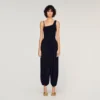Broek met wijde pijpen en strass-steentjes Broek met wijde pijpen en strass-steentjes