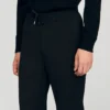 Elastische broek met rechte pijpen