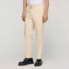 Elastische broek met rechte pijpen Elastische broek met rechte pijpen