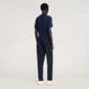 Elastische broek met rechte pijpen Elastische broek met rechte pijpen