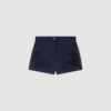 Geborduurde katoenen korte broek Geborduurde katoenen korte broek