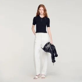 Gebreid poloshirt