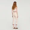 Gebreide broek met haaklook Gebreide broek met haaklook