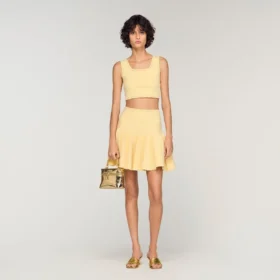 Gebreide crop top