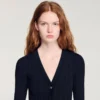 Gebreide maxi-jurk met ruches Gebreide maxi-jurk met ruches