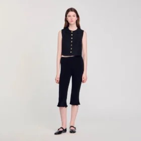 Gepleiste crop-top