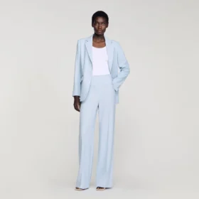 Gestreepte broek met pailletten