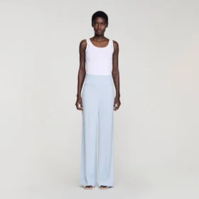 Gestreepte broek met pailletten