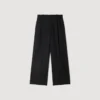 Gestreepte broek met wijde pijpen Gestreepte broek met wijde pijpen