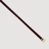 Gladleren riem met metalen gesp