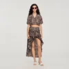 Hi-low-rok met bandana-print Hi-low-rok met bandana-print