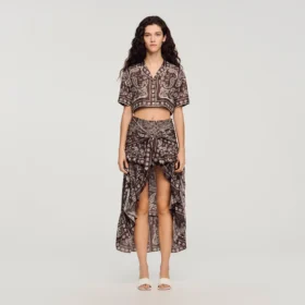 Hi-low-rok met bandana-print Hi-low-rok met bandana-print