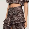 Hi-low-rok met bandana-print Hi-low-rok met bandana-print