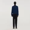 Jacket met ritssluiting en textuur