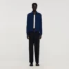 Jacket met ritssluiting en textuur