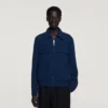Jacket met ritssluiting en textuur