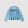 Jeans peplum-jasje met kralen Jeans peplum-jasje met kralen