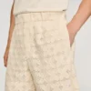 Katoenen short met broderie anglaise Katoenen short met broderie anglaise