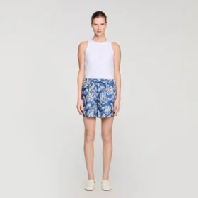 Korte broek met bloemenprint