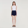 Korte broek met hoge taille in gehaakte stijl Korte broek met hoge taille in gehaakte stijl