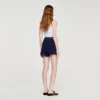 Korte broek met hoge taille in gehaakte stijl Korte broek met hoge taille in gehaakte stijl