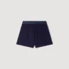 Korte broek met hoge taille in gehaakte stijl Korte broek met hoge taille in gehaakte stijl