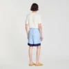Korte broek met vierkant kruispatroon Korte broek met vierkant kruispatroon
