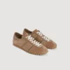 Lage sneakers van leer en suède Lage sneakers van leer en suède
