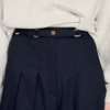 Lange geplooide wollen short Lange geplooide wollen short