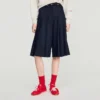 Lange geplooide wollen short Lange geplooide wollen short