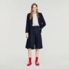 Lange geplooide wollen short Lange geplooide wollen short