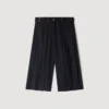 Lange geplooide wollen short Lange geplooide wollen short
