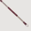 Leren en metalen riem