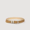 Leren riem met metalen gesp