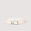 Leren riem met metalen gesp