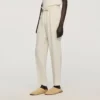 Linnen broek met elastische tailleband Linnen broek met elastische tailleband