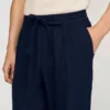 Linnen broek met rechte pijpen Linnen broek met rechte pijpen