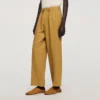 Linnen broek met wijde pijpen en elastische tailleband Linnen broek met wijde pijpen en elastische tailleband