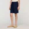 Linnen short met elastische tailleband Linnen short met elastische tailleband