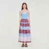 Maxi gestreepte katoenen rok Maxi gestreepte katoenen rok