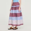 Maxi gestreepte katoenen rok Maxi gestreepte katoenen rok