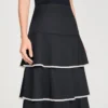Maxi-rok met ruches en strass-steentjes Maxi-rok met ruches en strass-steentjes